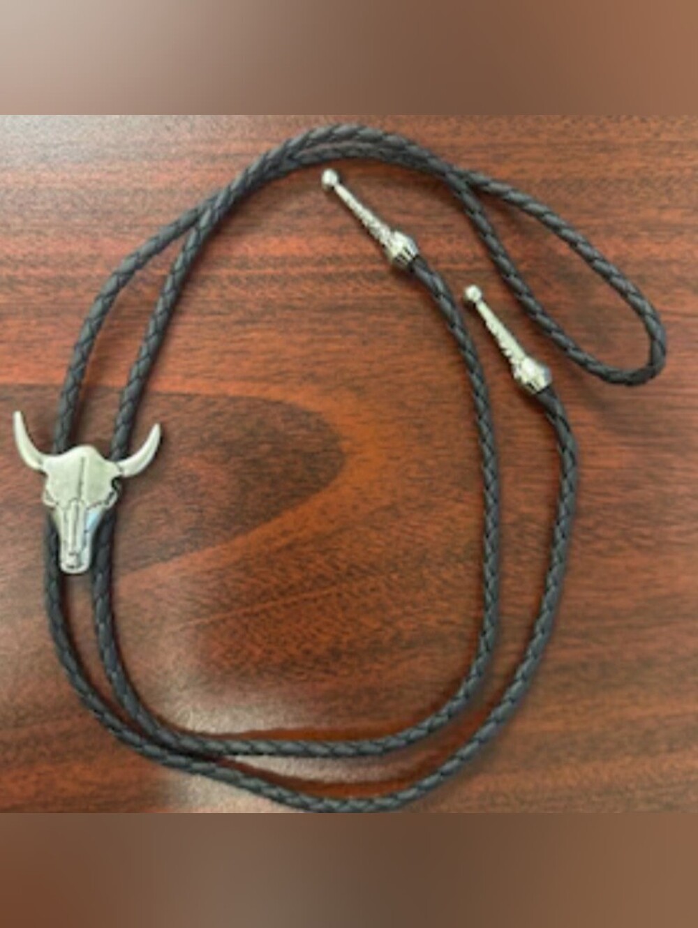 Western Gold bull skull bolo tie In Gold Or Aged Silver